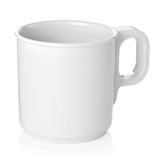 Was Melamine Mug, Ø75 mm, White, Set of 12