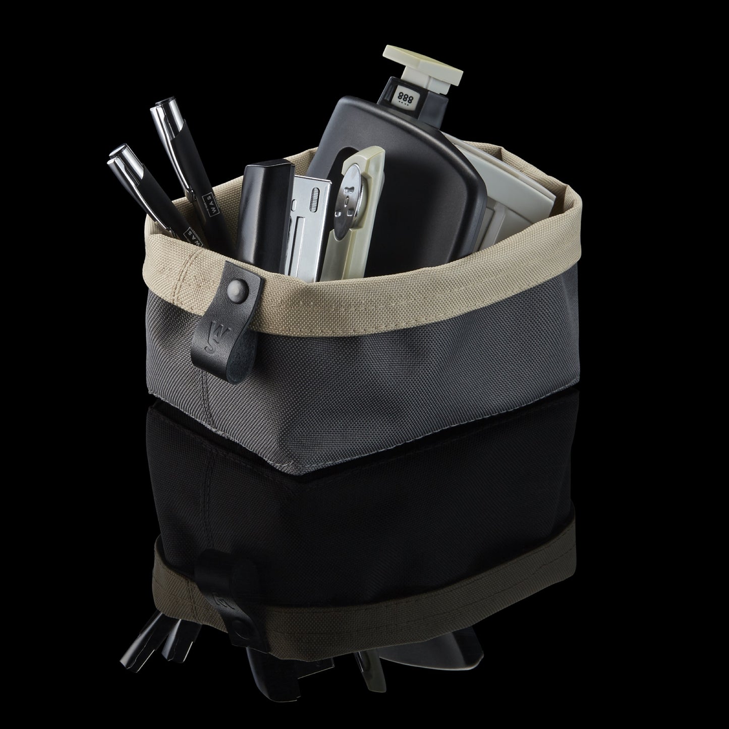 Was Flip Tetron Bread Bag, 150 × 105 mm, Light Grey / Light Khaki
