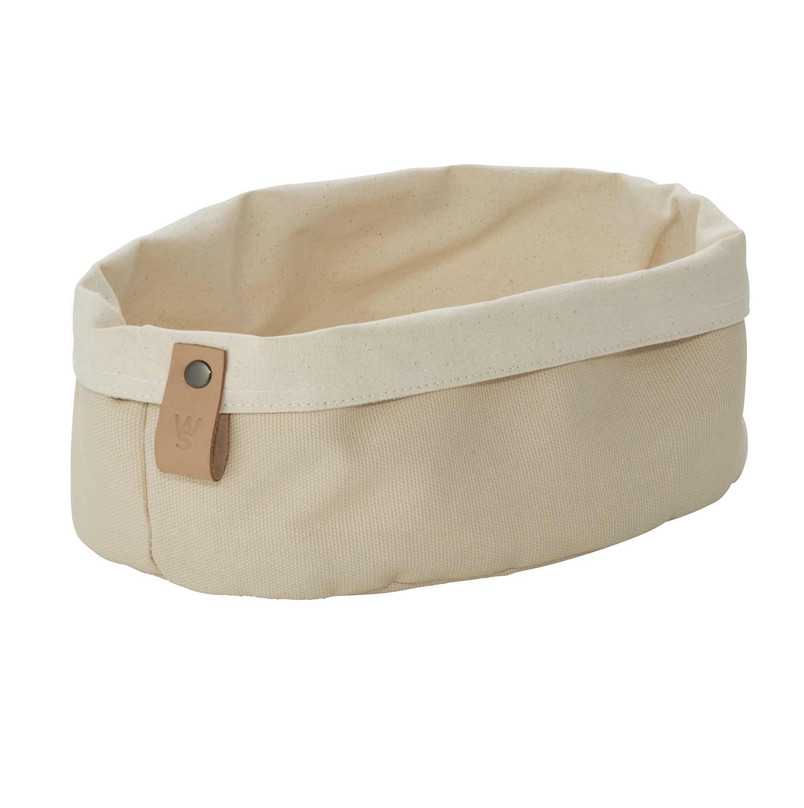 Was Flip Cotton Bread Bag, 250 × 180 mm, Cream