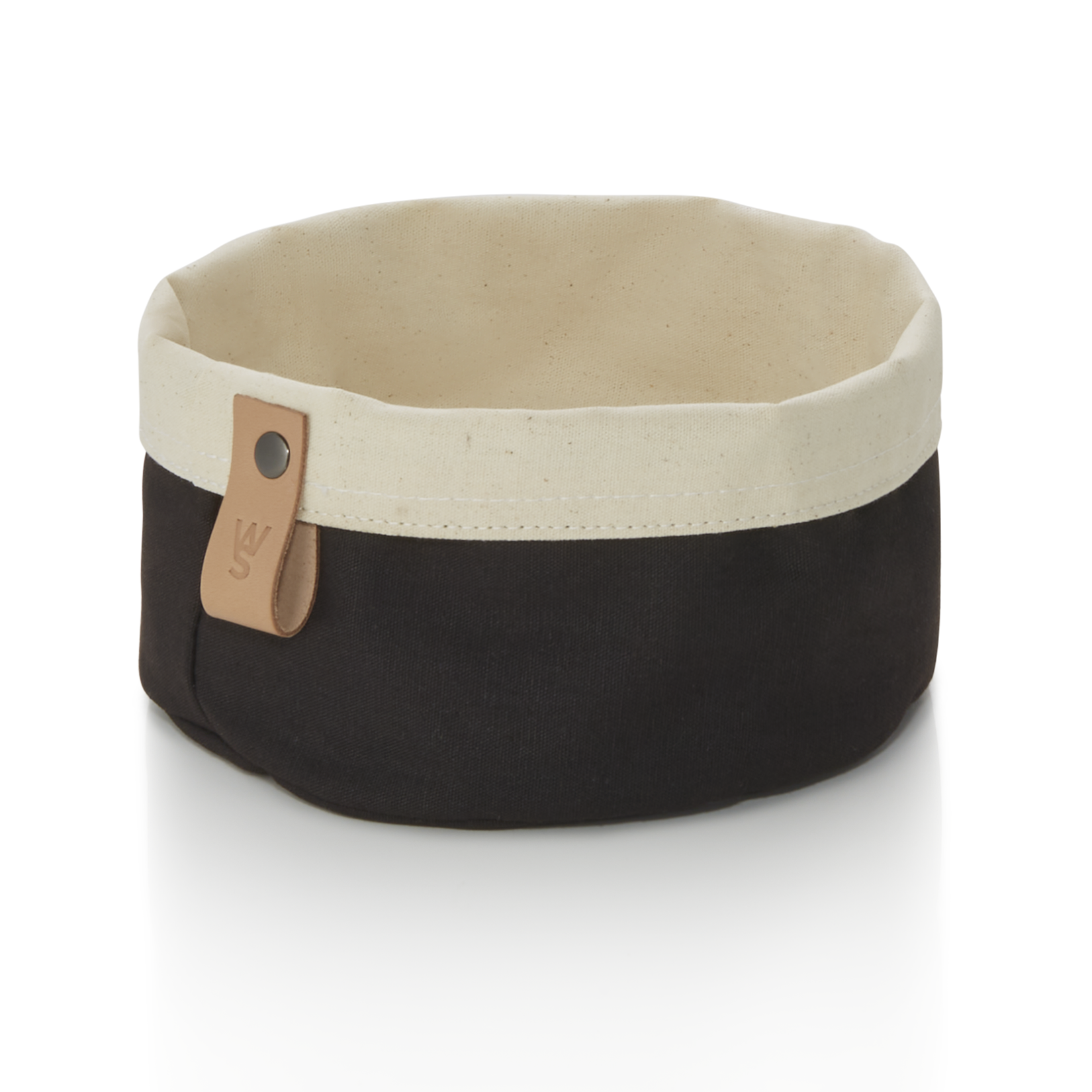 Was Flip Cotton Bread Bag, Ø170 mm, Black / Cream