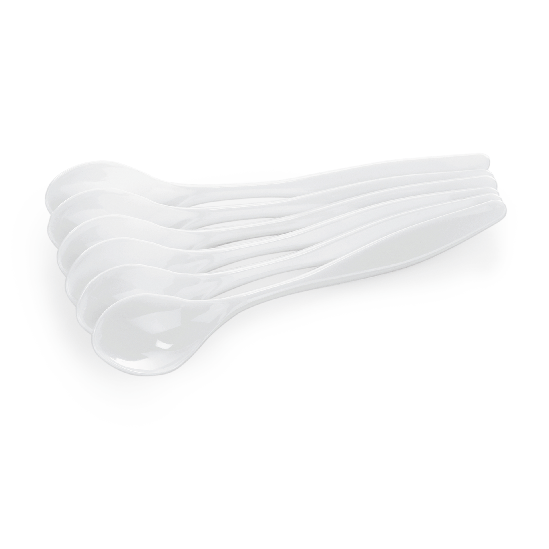 Was Egg Spoon Set, White, 144 mm, Set of 6