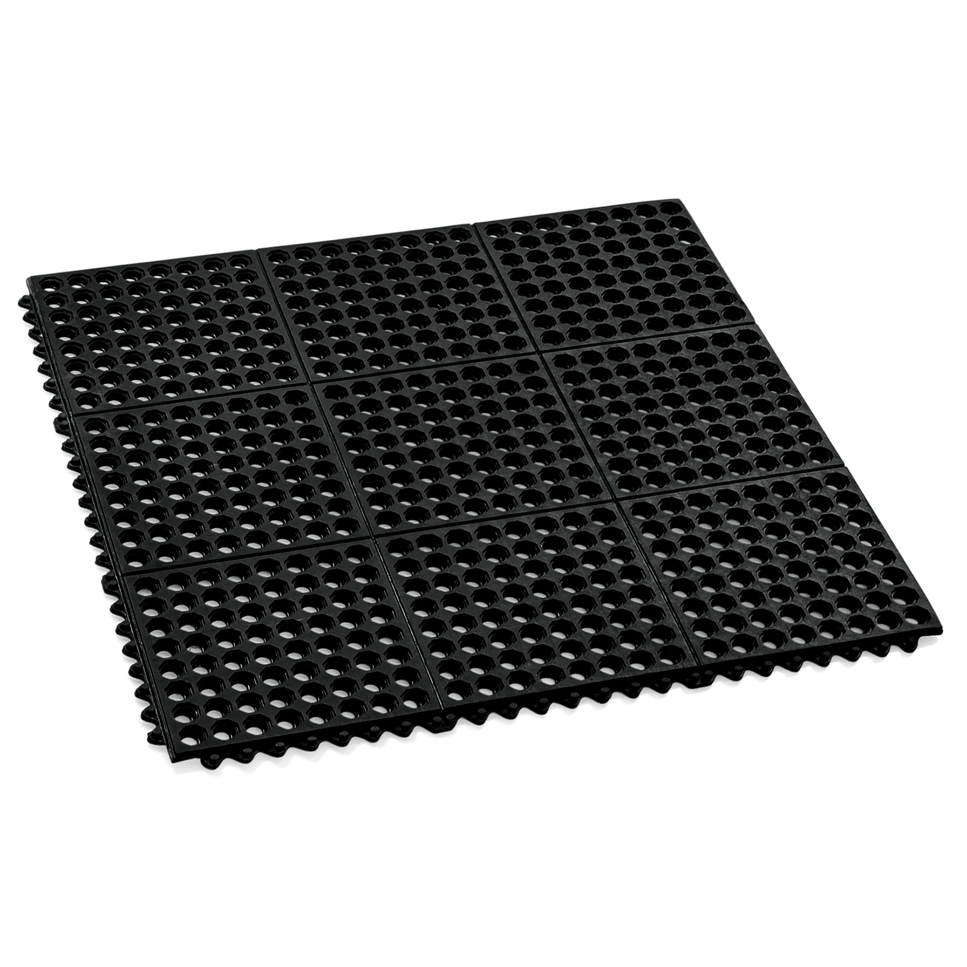 Was Click-System Rubber Floor Mat, 915×915 mm