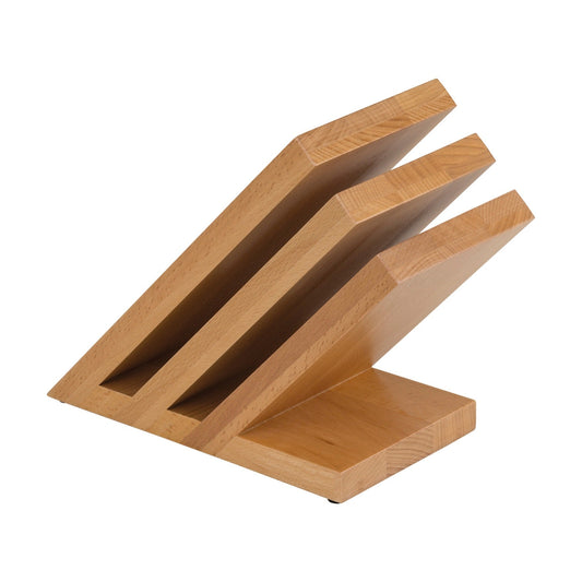 Sanelli Ambrogio Magnetic Knife Block A1940000, Beech Wood, 6 Knives, product photo