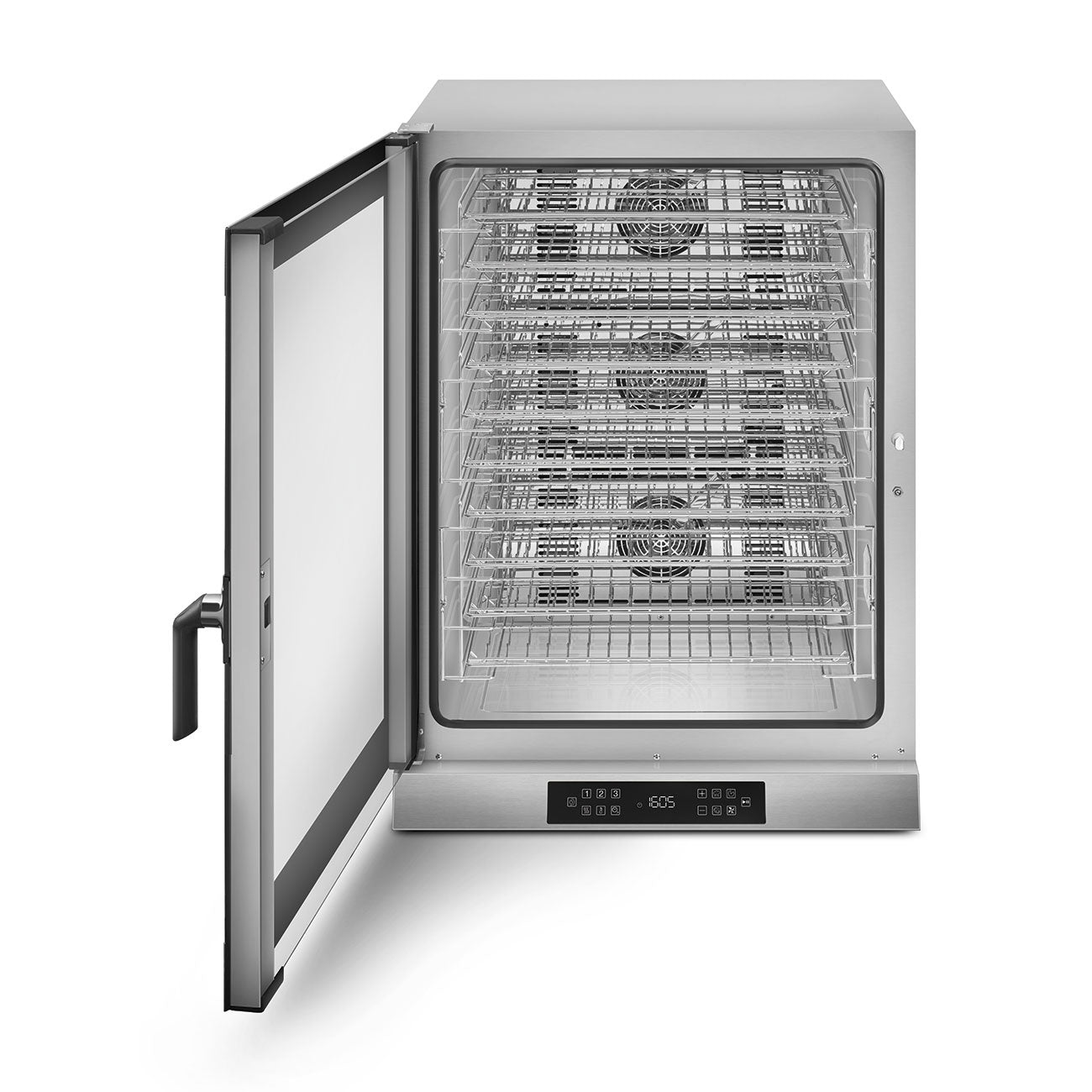 Smeg ALFA1035E1HDS convection oven, front view with door open