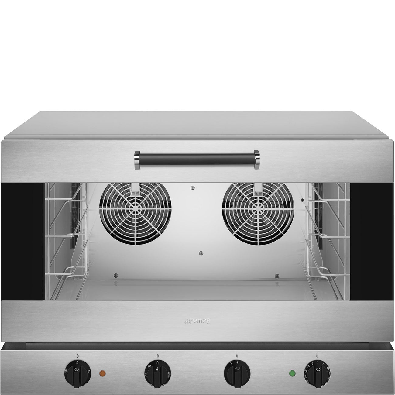 Smeg ALFA420MFH-2 multifunction oven, front view with door open