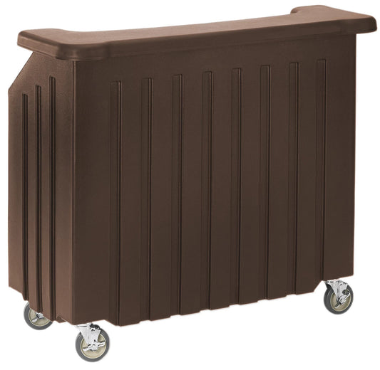 Cambro BAR540 portable beverage bar in dark brown