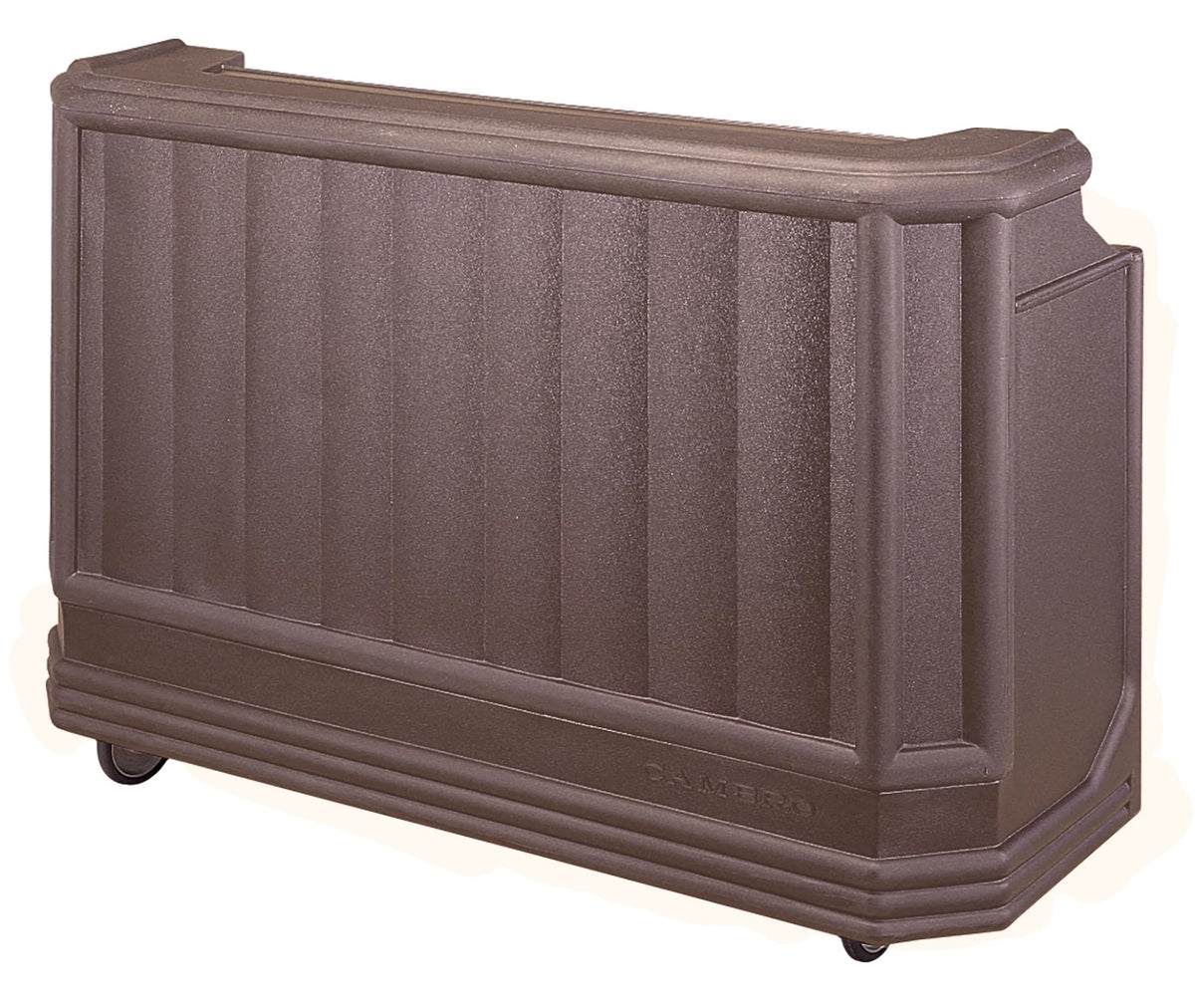 Cambro BAR730 portable beverage bar in granite sand