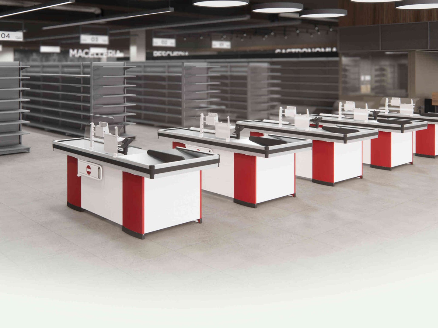Intrac ECK checkout counter installed in a store