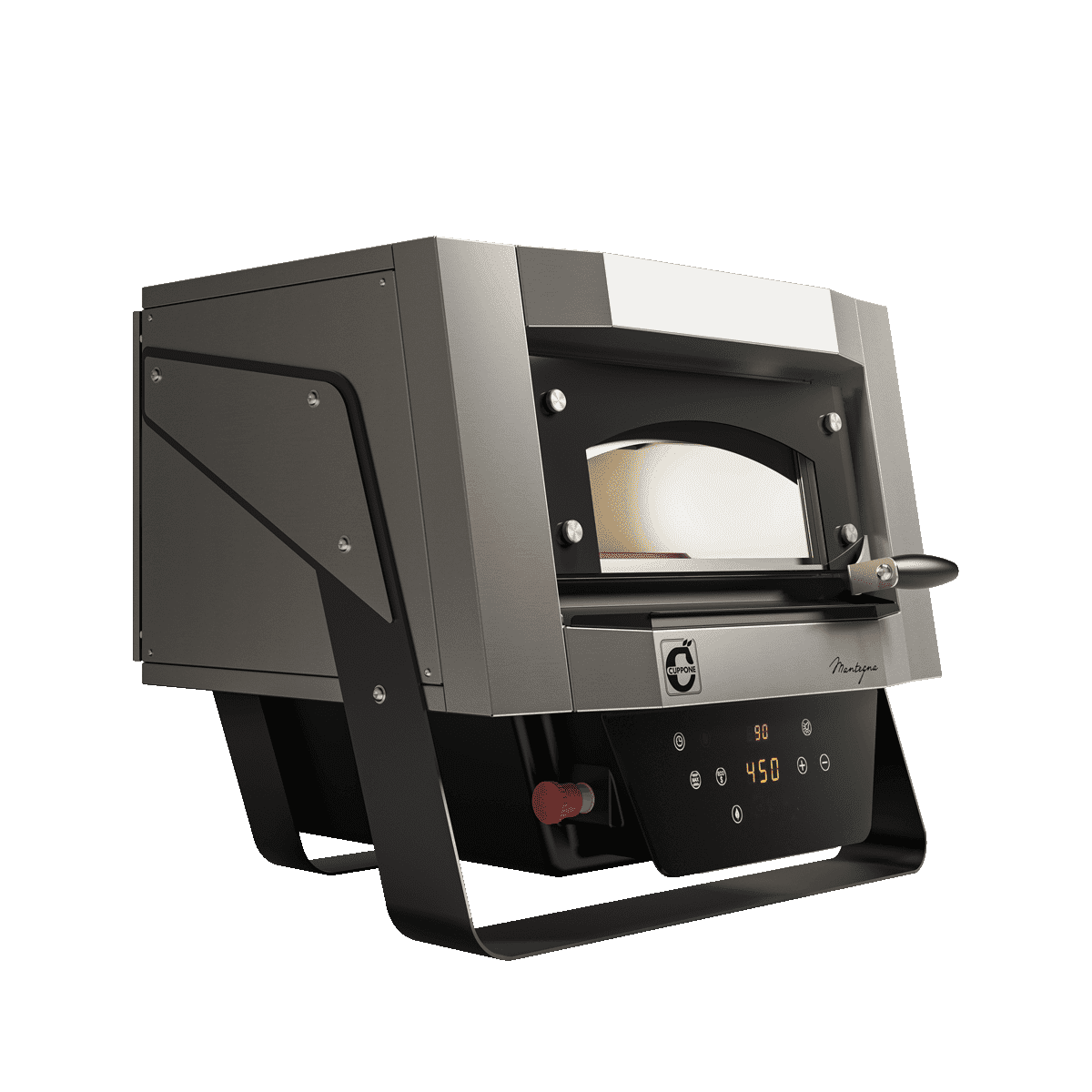 Cuppone Mantegna MN40/1DG pizza oven, three-quarter angled view