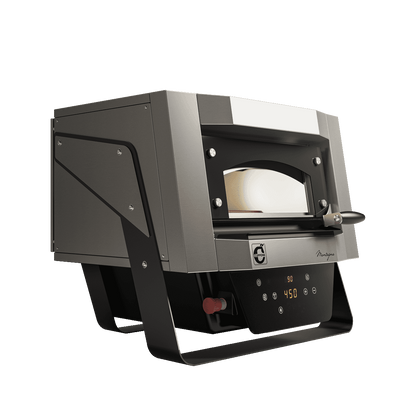 Cuppone Mantegna MN40/1DG pizza oven, three-quarter angled view