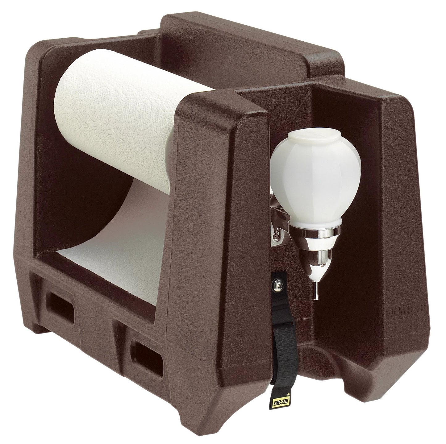 Cambro HWAPR handwash station in dark brown