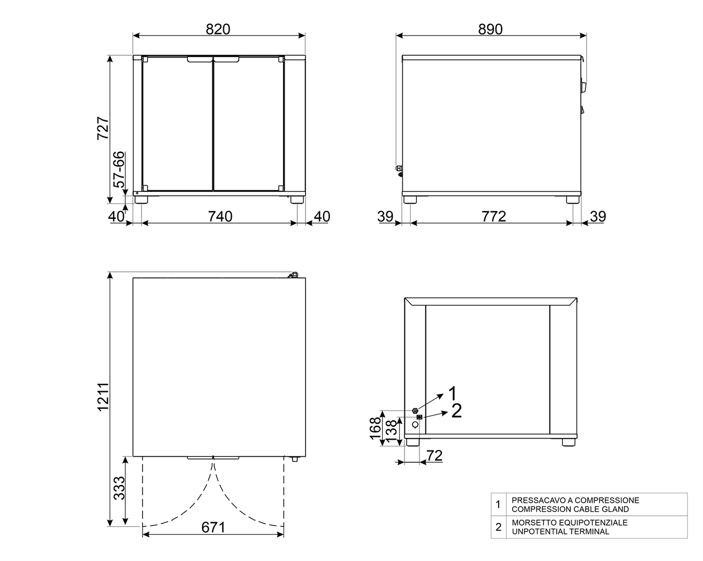 Smeg LEV1035 proving cabinet, product view