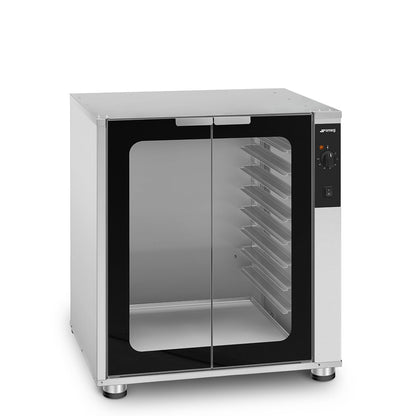 Smeg LEV420 proving cabinet, front view with door open