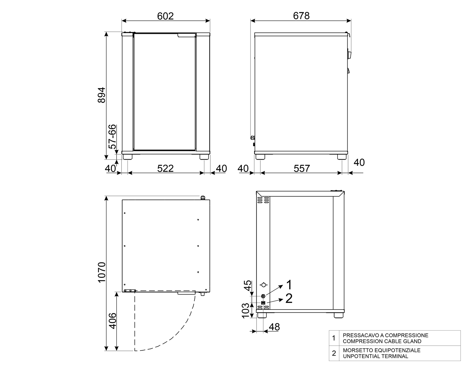 Smeg LEV43 proving cabinet, product view