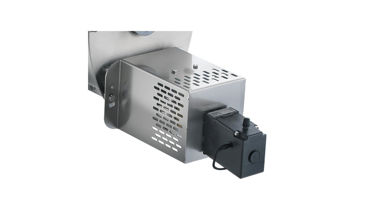 Sirman Orchestra 10 pasta extruder, rear view showing the motor housing and ventilation grille