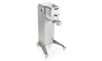 Sirman Orchestra 10 floor-standing pasta extruder, front view on castors