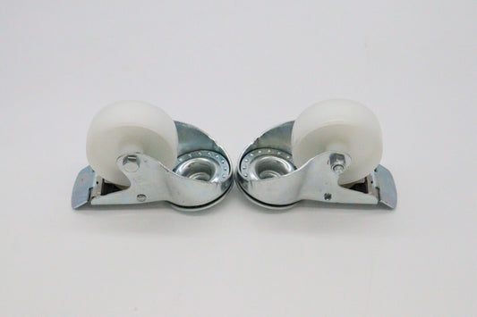 Maxima Wheel Set for Steamer Tables, 2 x 11 cm, with Brackets, additional view