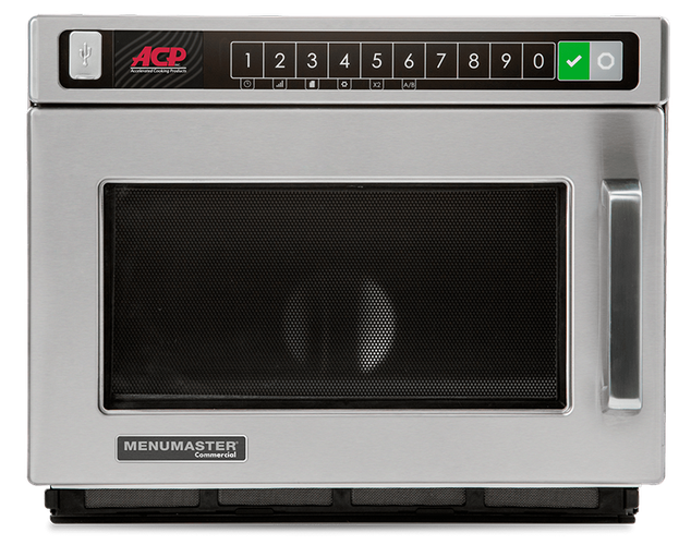 Menumaster DEC18E2 compact microwave oven, front view