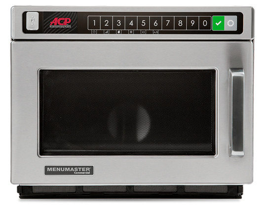 Menumaster DEC18E2 compact microwave oven, front view