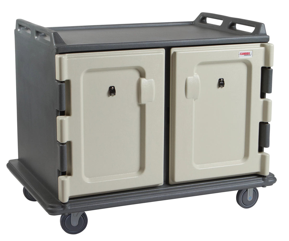 Cambro MDC1418S20 meal delivery cart in granite gray