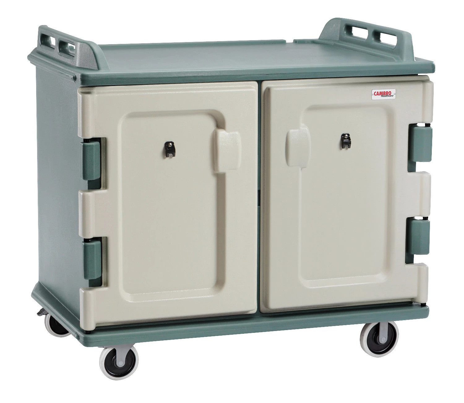 Cambro MDC1418S20 meal delivery cart in slate blue