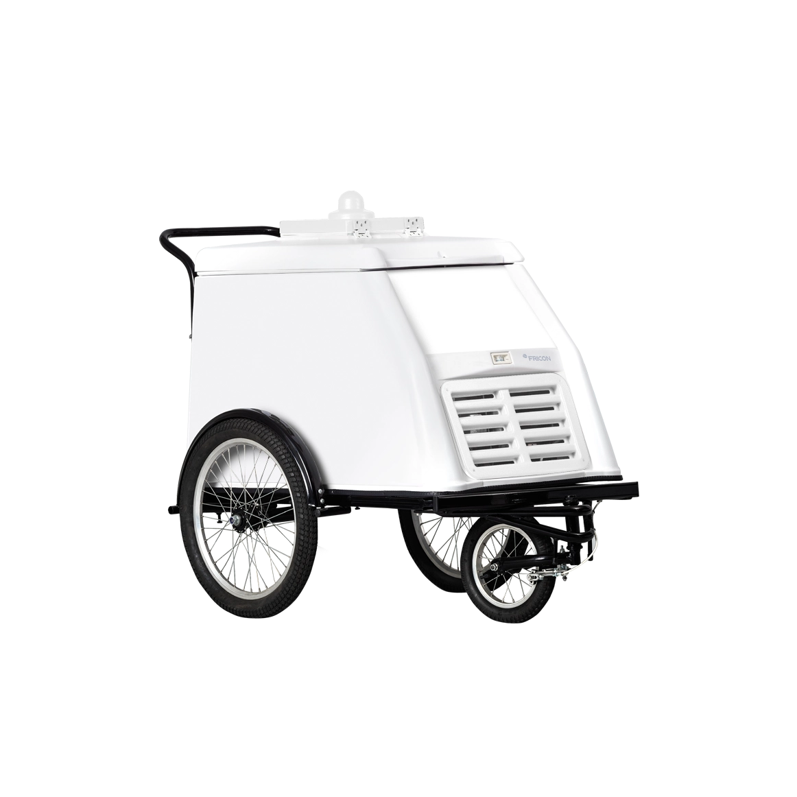Fricon Pushy Bike Wheels Ice Cream Cart, 90 L