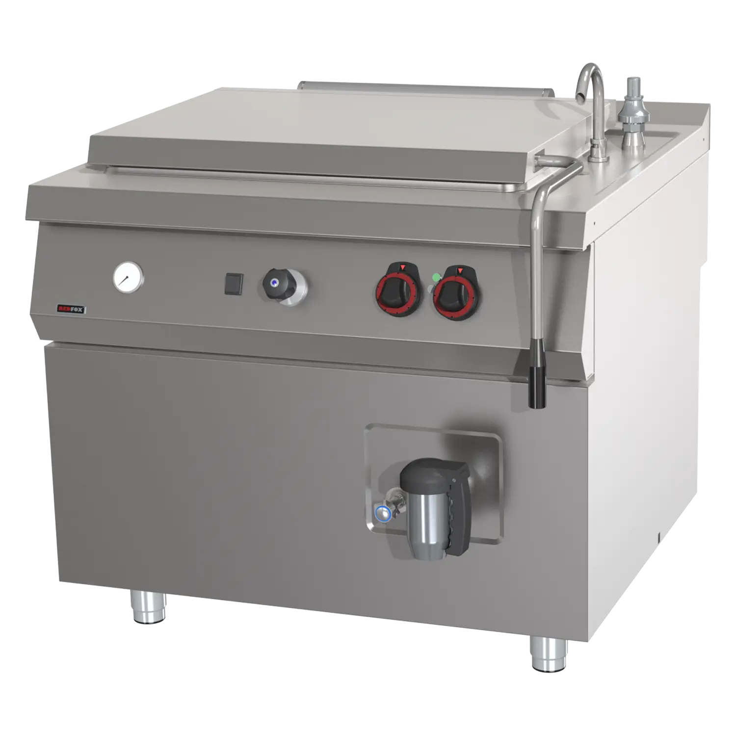 High-capacity boiling kettle electric indirect 200 l | REDFOX - BIQ 90/100 200 E