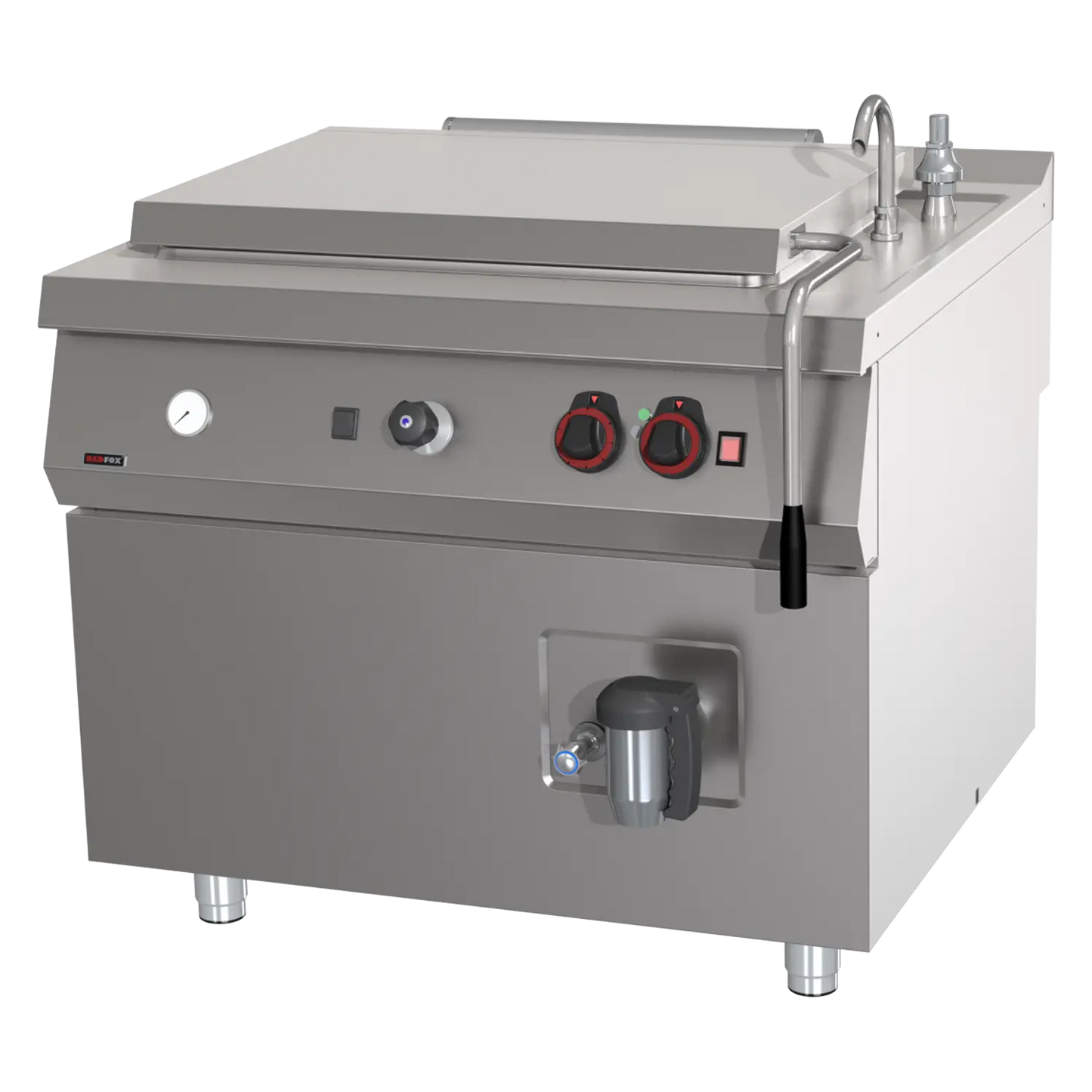 High-capacity boiling kettle gas indirect 200 l | REDFOX - BIQ 90/100 200 G