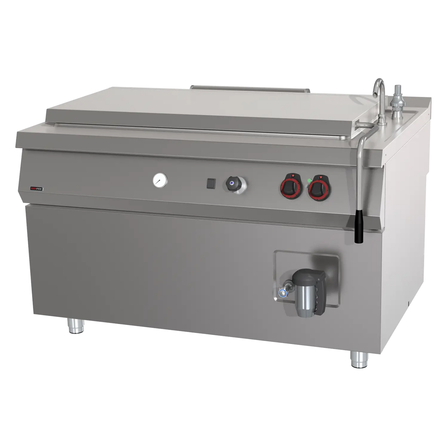 High-capacity boiling kettle electric indirect 300 l | REDFOX - BIQ 90/140 300 E