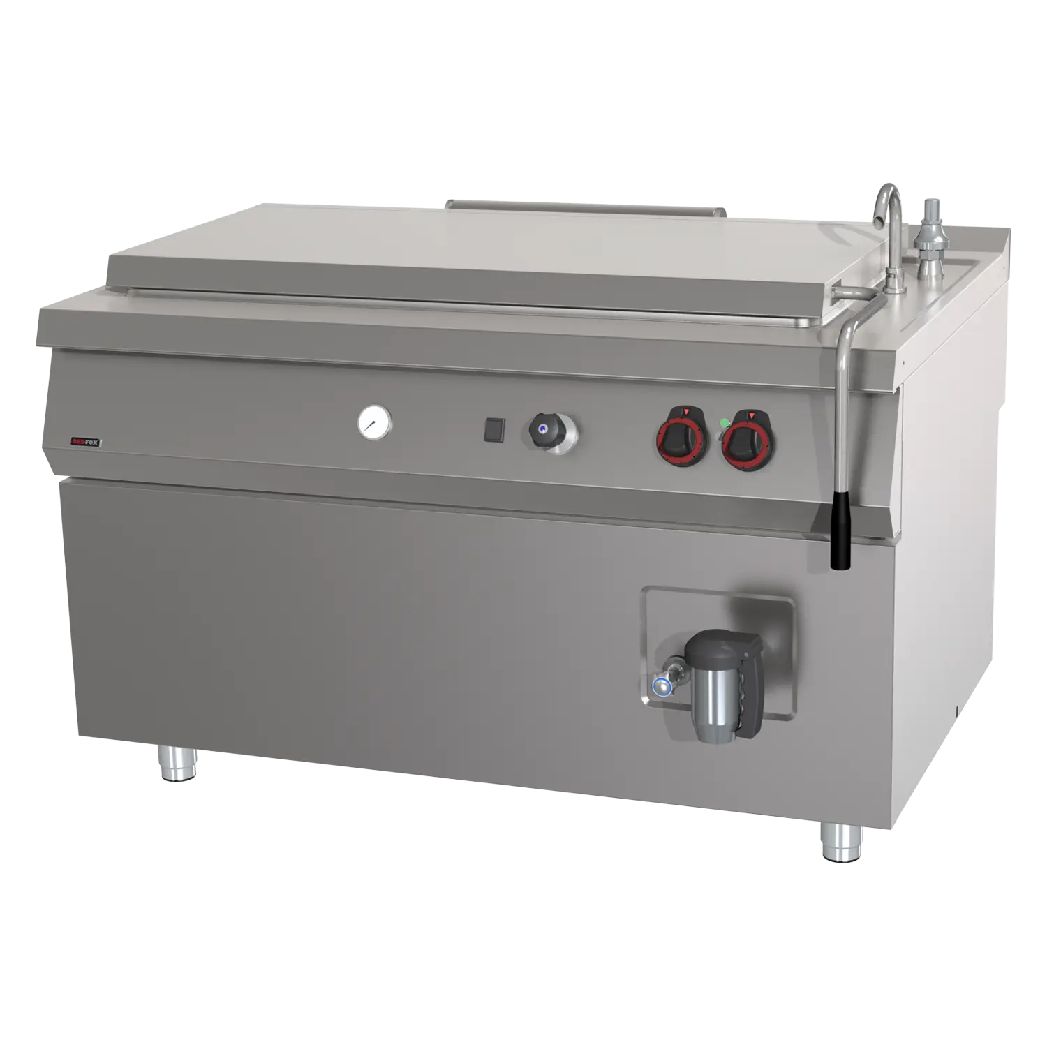 High-capacity boiling kettle electric indirect 300 l | REDFOX - BIQ 90/140 300 E