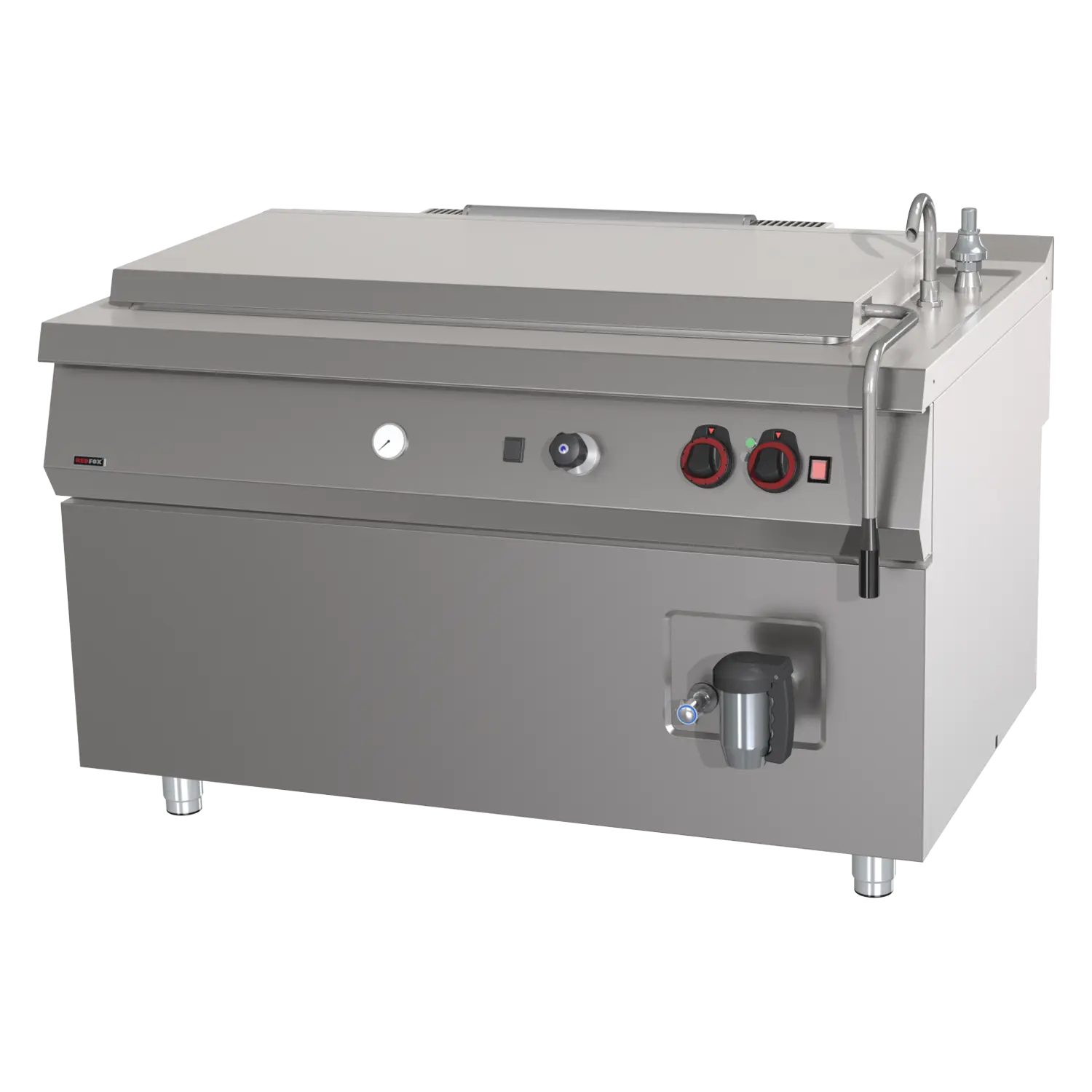 High-capacity boiling kettle gas indirect 300 l | REDFOX - BIQ 90/140 300 G