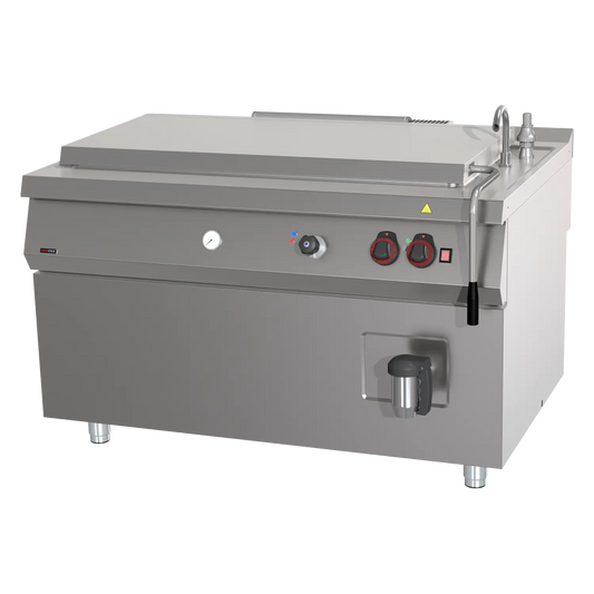 High-capacity boiling kettle gas indirect 300 l with automatic water charge | REDFOX - BIQ 90/140 300 G AWF
