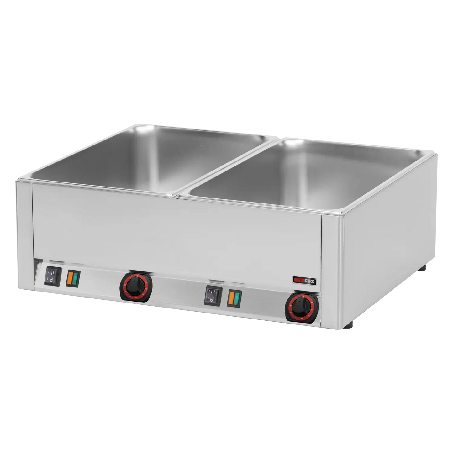 Bain marie electric 2x GN 1/1 - 150 counter top  | REDFOX - BM 2115