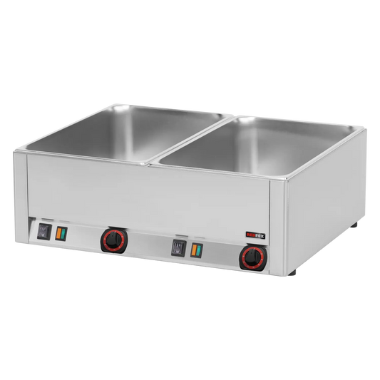 Bain marie electric 2x GN 1/1 - 150 counter top  | REDFOX - BM 2115