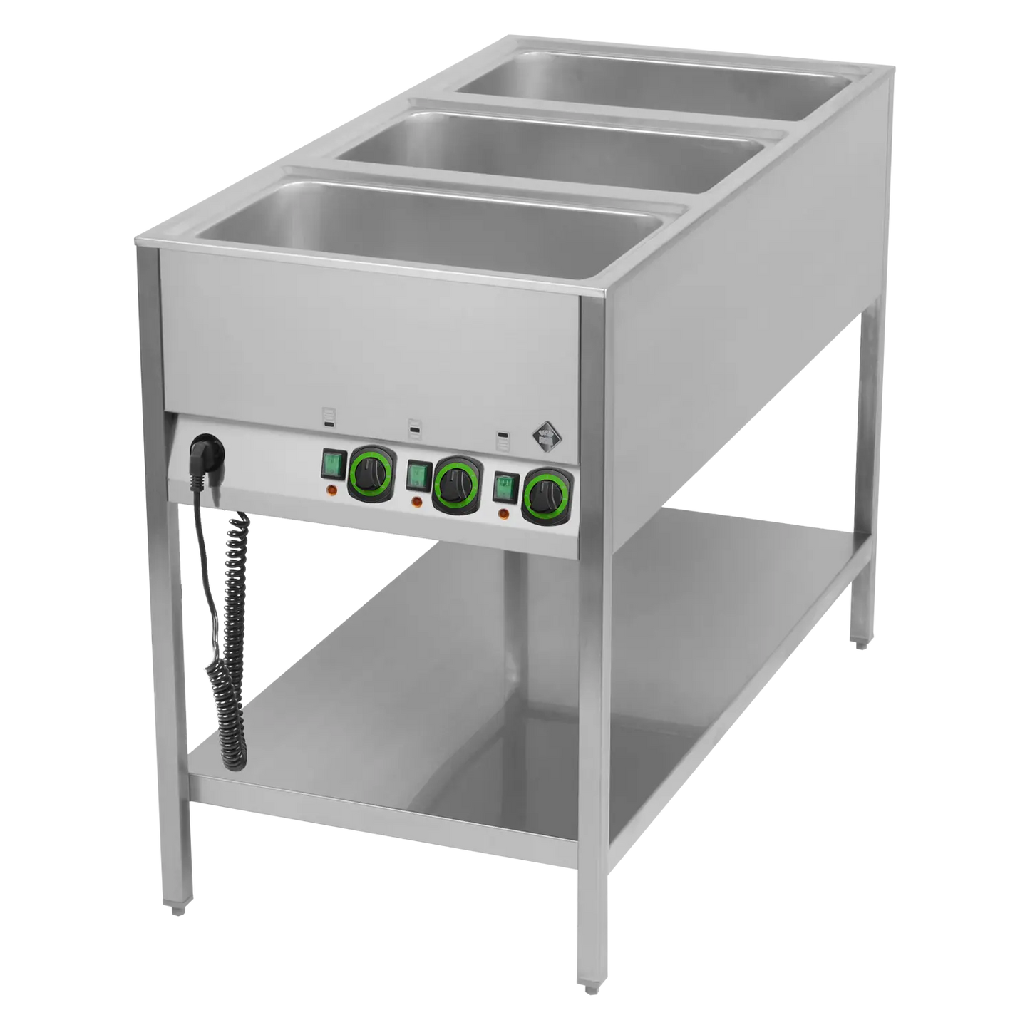 Bain marie stacionární electric GN 3-1/1 controllers on shorter side with rack  | RM - BMSK 3120