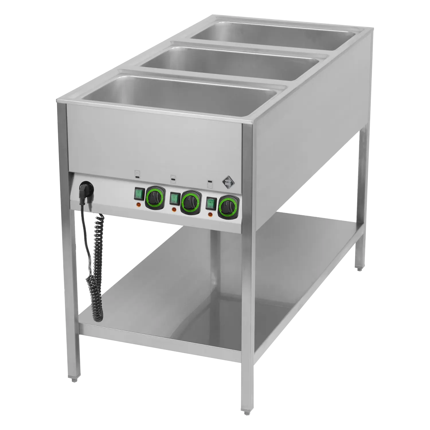 Bain marie stacionární electric GN 3-1/1 controllers on shorter side with rack  | RM - BMSK 3120