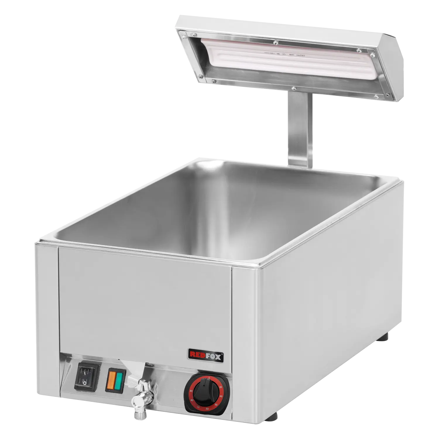 Chip scuttle heated from above and bellow ceramic heat lamp | REDFOX - BMV 1115 + IL3