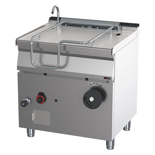 Tilting bratt pan manual gas 50 l steel compound bottom | REDFOX - BR 70/80 G