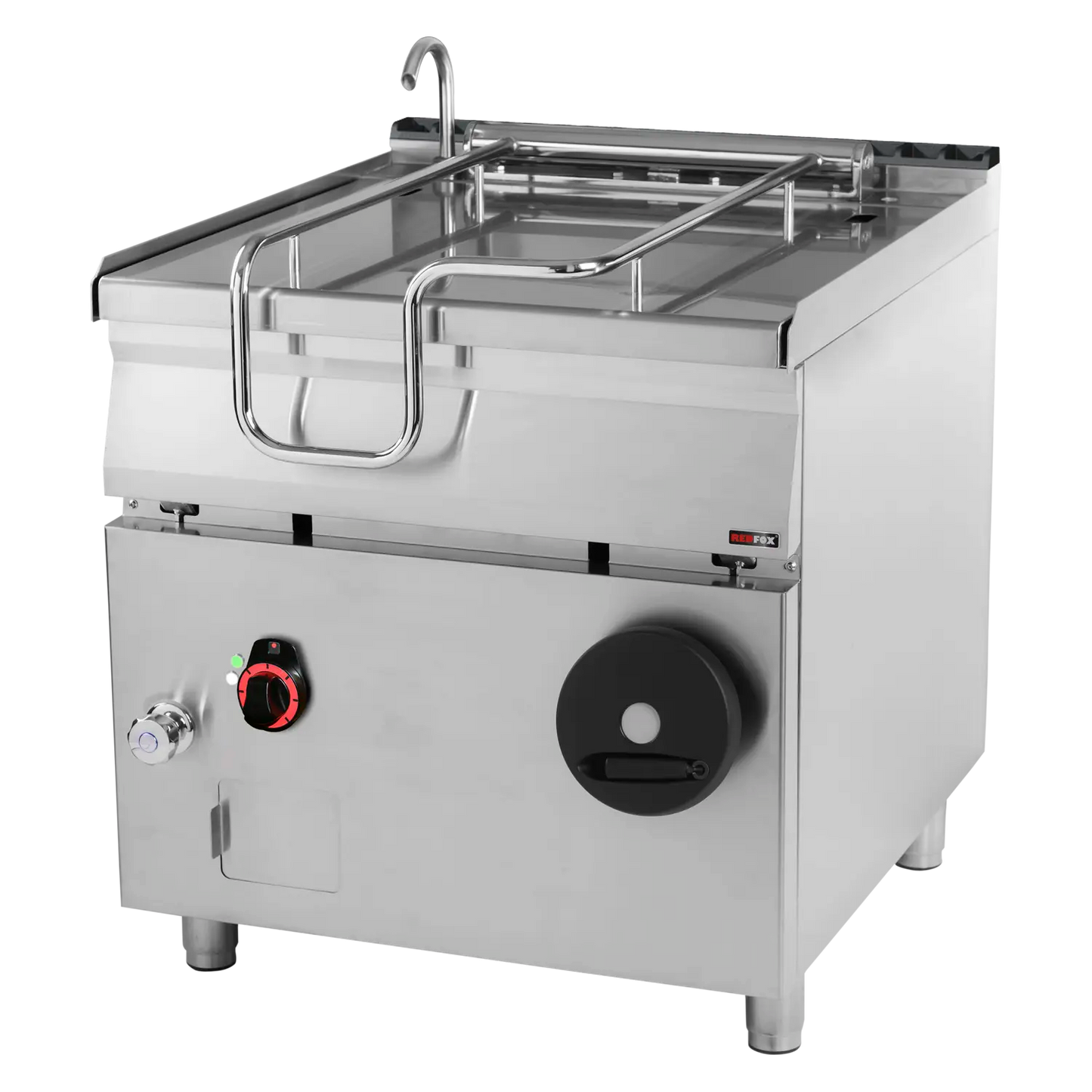 Tilting bratt pan manual electric 80 l steel compound bottom | REDFOX - BR 90/80 E