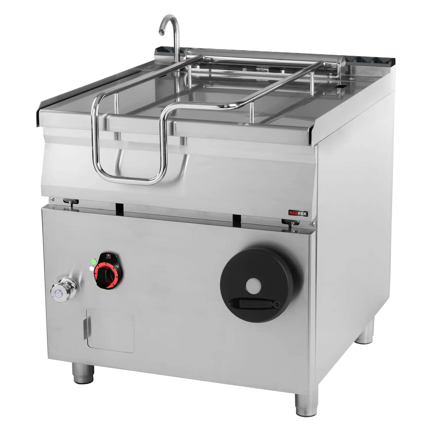 Tilting bratt pan manual electric 80 l steel compound bottom | REDFOX - BR 90/80 E
