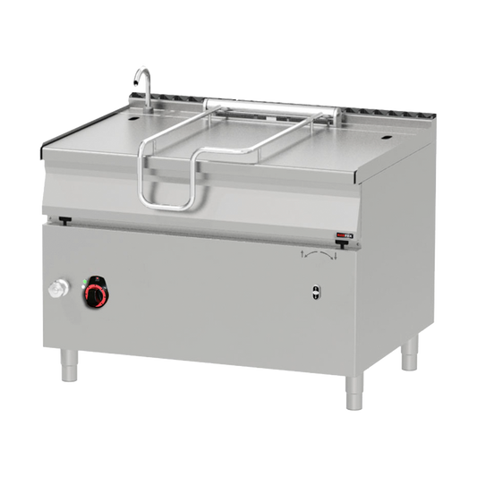 Automatic tilting pan 120 l with stainless steel bottom | REDFOX - BRM 90/120 E/N