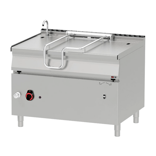 Automatic tilting pan gas 120 l with stainless steel bottom | REDFOX - BRM 90/120 G/N