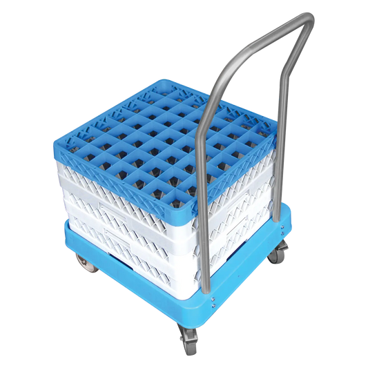 Trolley with handle for plastic racks 50x50 | REDFOX - C 1122