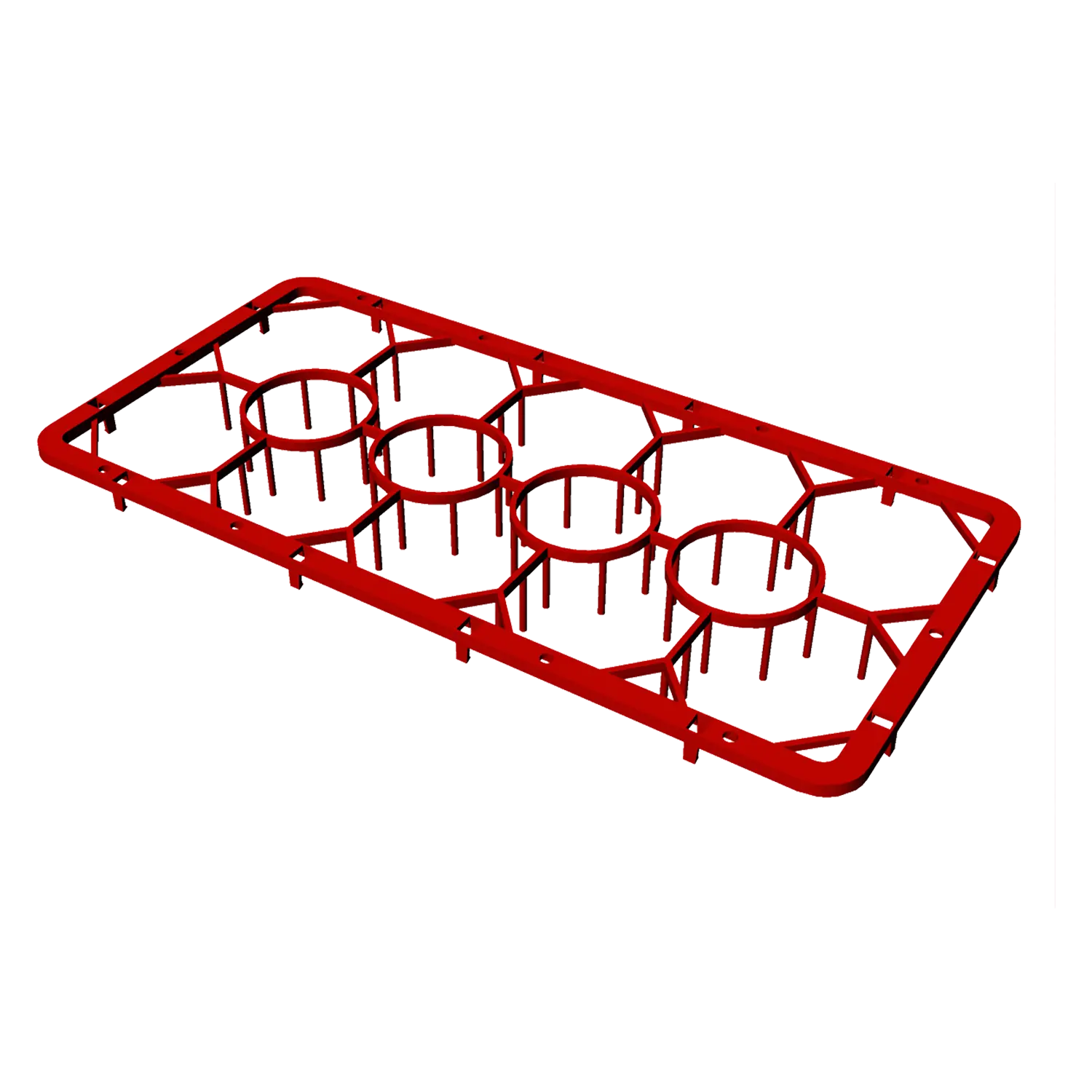 Green extender for trays 50x50x4 | REDFOX - C 1412