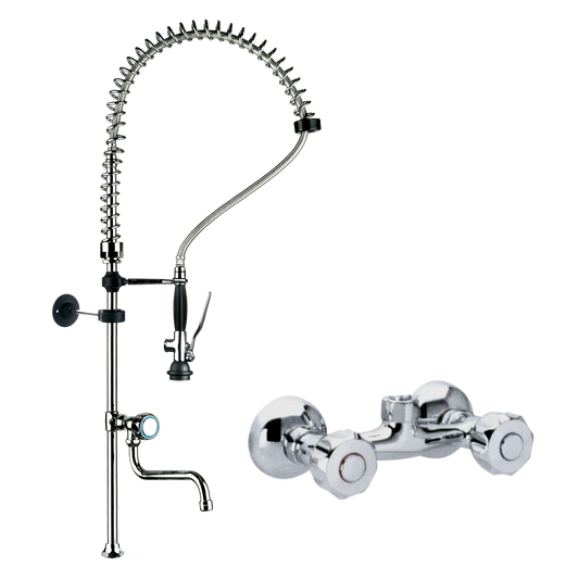 Shower with tap and spout wall mounted | REDFOX - DOC 4+