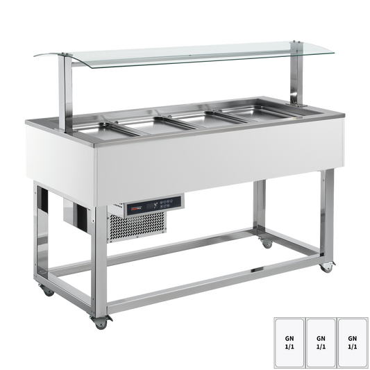 Food display island chilled GN 3-1/1 RAL | REDFOX - ES GREEN+ 3R