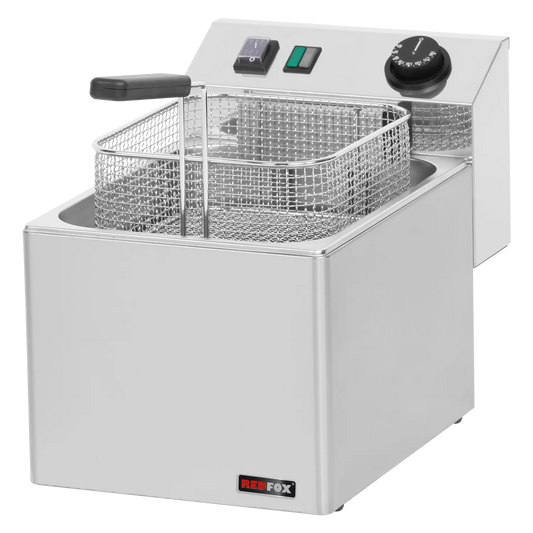 Electric fryer 0,38 kW/l, 8 l counter top 230 V | REDFOX - FE 07 E
