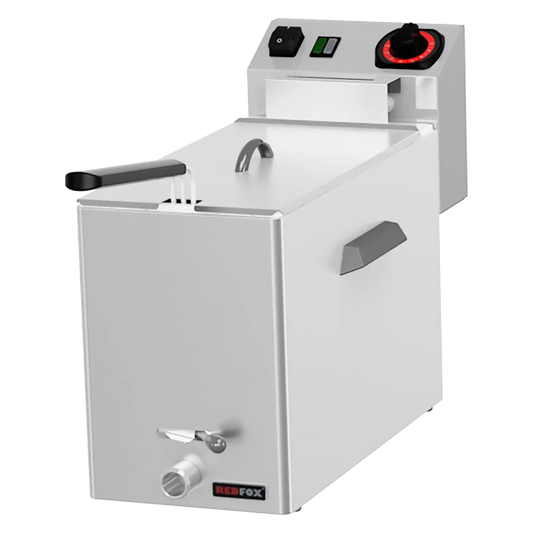 Fryer for fish electric 0,43 kW/l, 8 l counter top drain tap 230 V | REDFOX - FE 08 V