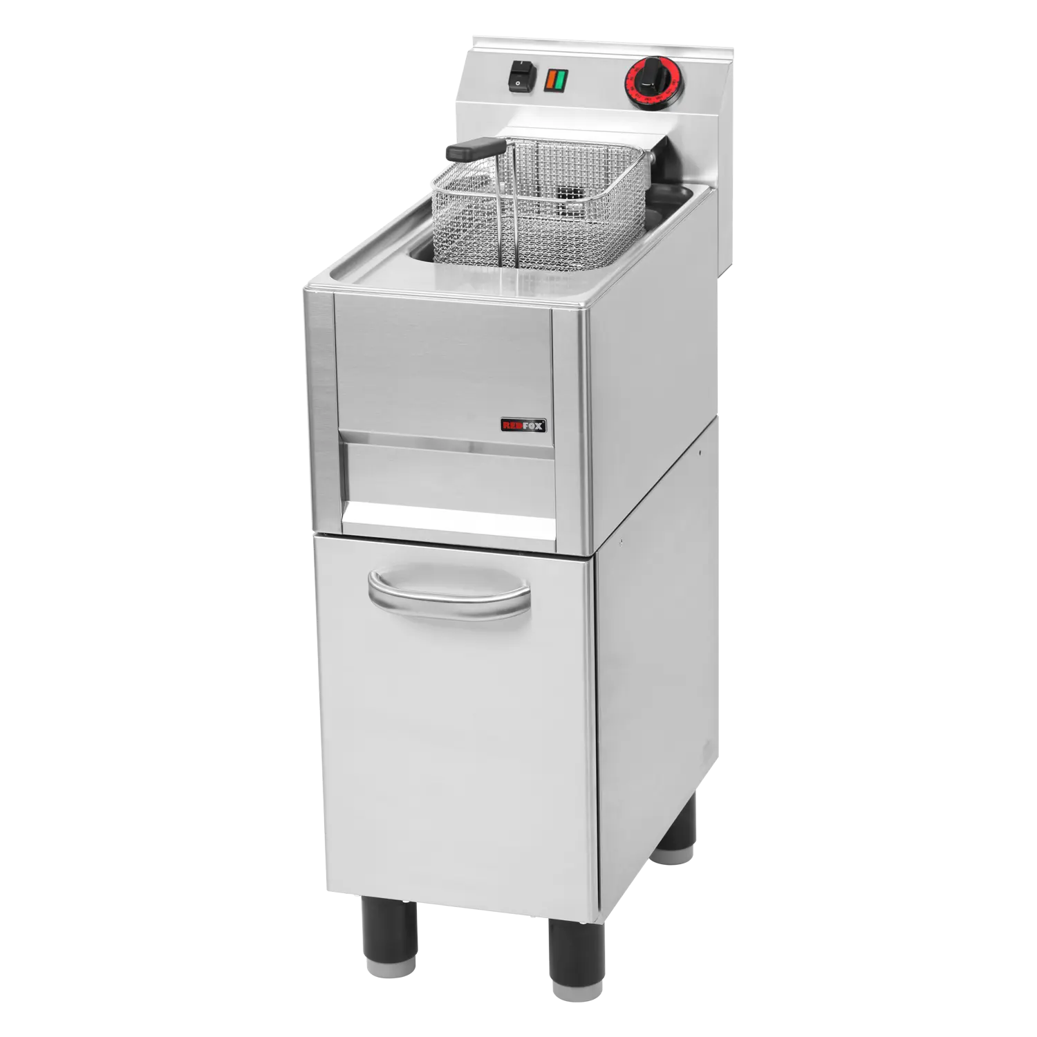 Electric fryer 0,77 kW/l, 13 l on cabinet 400 V | REDFOX - FE 31/13 ELT