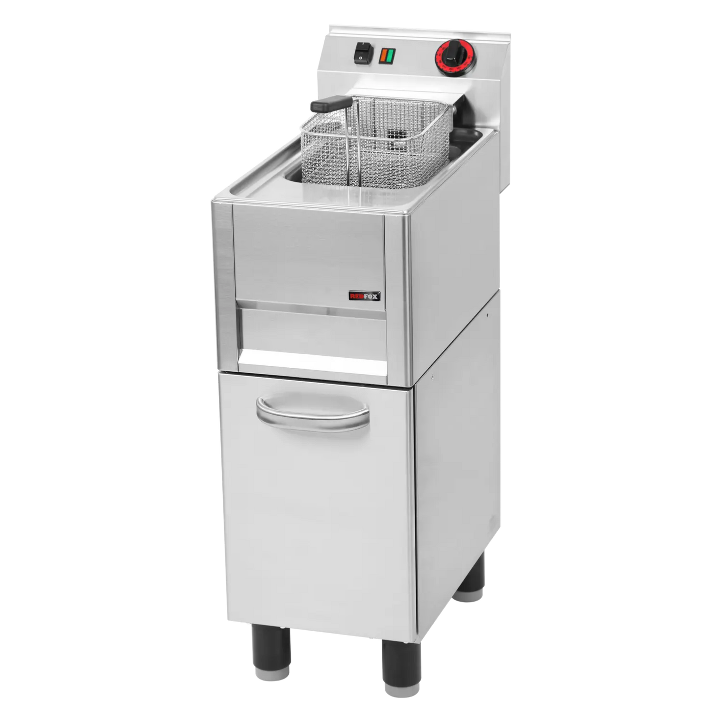 Electric fryer 0,75 kW/l, 8 l on cabinet 400 V | REDFOX - FE 31 ELT
